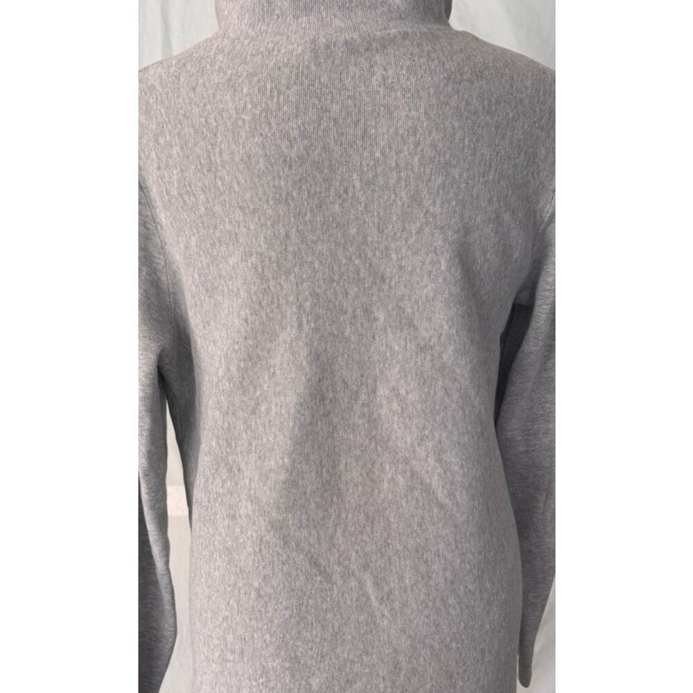 Cos Small Light Gray Turtleneck Sweater 100% Cotton - Picture 8 of 9
